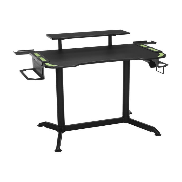 RESPAWN 3010 Gaming Computer Desk Ergonomic Height Adjustable Gaming Desk in Green RSP 3010 GRN Walmart