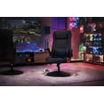 thumbnail image 1 of RESPAWN 800 Swivel Rocker Gaming Chair - Ergonomic Floor Gaming Seat with Lumbar Support, Flip Up Armrest, High Back, Pedestal Base, Comfortable No Wheels Console Video Game Rocker Chair - Black, 1 of 9