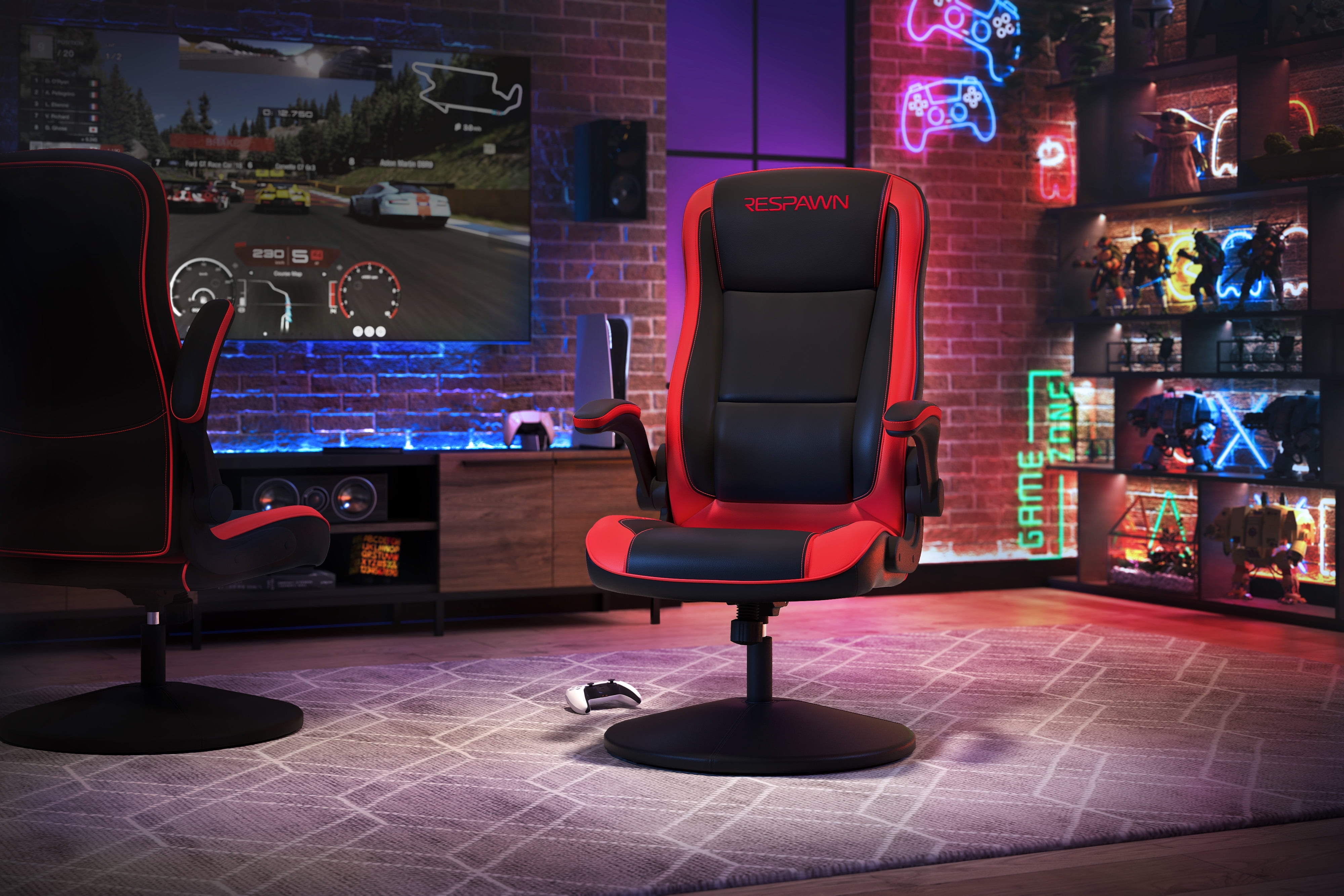 RESPAWN 800 Swivel Rocker Gaming Chair - Ergonomic Floor Gaming Seat ...