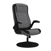 RESPAWN 800 Swivel Rocker Gaming Chair - Ergonomic Floor Gaming Seat with Lumbar Support, Flip Up Armrest, High Back, Pedestal Base, Comfortable No Wheels Consl