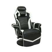 RESPAWN 900 Gaming Recliner - Video Games Console Recliner Chair, Computer Recliner, Adjustable Leg Rest and Recline, Recliner with Cupholder, Reclining Gaming Chair with Footrest - White