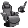 thumbnail image 1 of RESPAWN 900 Console Gaming Recliner with Footrest and Lumbar Support - Comfortable Ergonomic Gaming Chair with Headrest, No Wheels, Reclining, Heavy Duty, Racing Style Video Game Chairs - Gray Fabric, 1 of 7