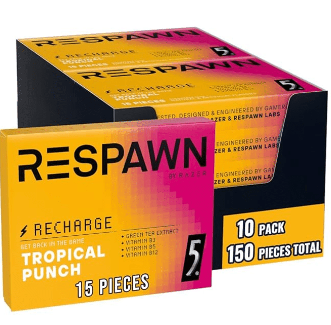 Respawn Gum Tropical Punch 10ct