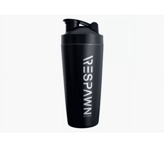 RESPAWN 254616 Razer Insulated Metal Shaker Cup 20oz Black