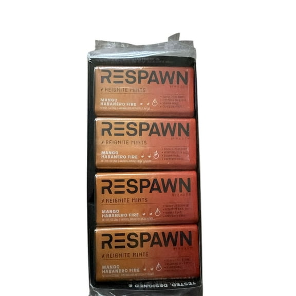 RESPAWN SPICY MANGO HABANERO SUGARFREE MINT 1 OUNCE EACH 8 PER PACK