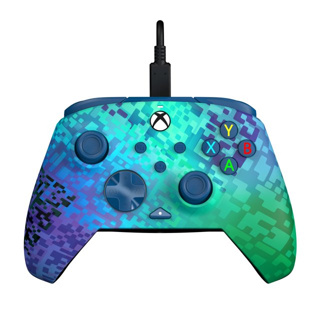REST0RED PDP REMATCH Advanced Wired Controller Glitch Green For Xbox