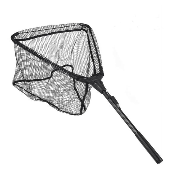 RESTCLOUD Fishing Landing Net with Telescoping Pole Handle, Fishing net Freshwater for Kids Men Women, Extend to 40-63 Inches