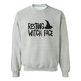 thumbnail image 1 of RESTING WITCH FACE (with hat) Crewneck Sweatshirt, 1 of 4