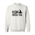 thumbnail image 1 of RESTING WITCH FACE (with hat) Crewneck Sweatshirt, 1 of 3