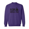 thumbnail image 1 of RESTING WITCH FACE (with hat) Crewneck Sweatshirt, 1 of 3