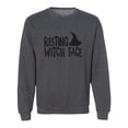 thumbnail image 1 of RESTING WITCH FACE (with hat) Crewneck Sweatshirt, 1 of 3