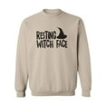 thumbnail image 1 of RESTING WITCH FACE (with hat) Crewneck Sweatshirt, 1 of 3