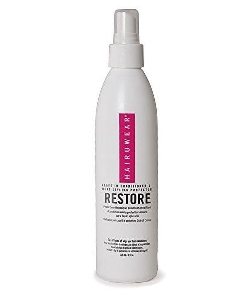 RESTORE Leave-In Conditioner  Heat Styling Protector by Hair U Wear, 8 oz