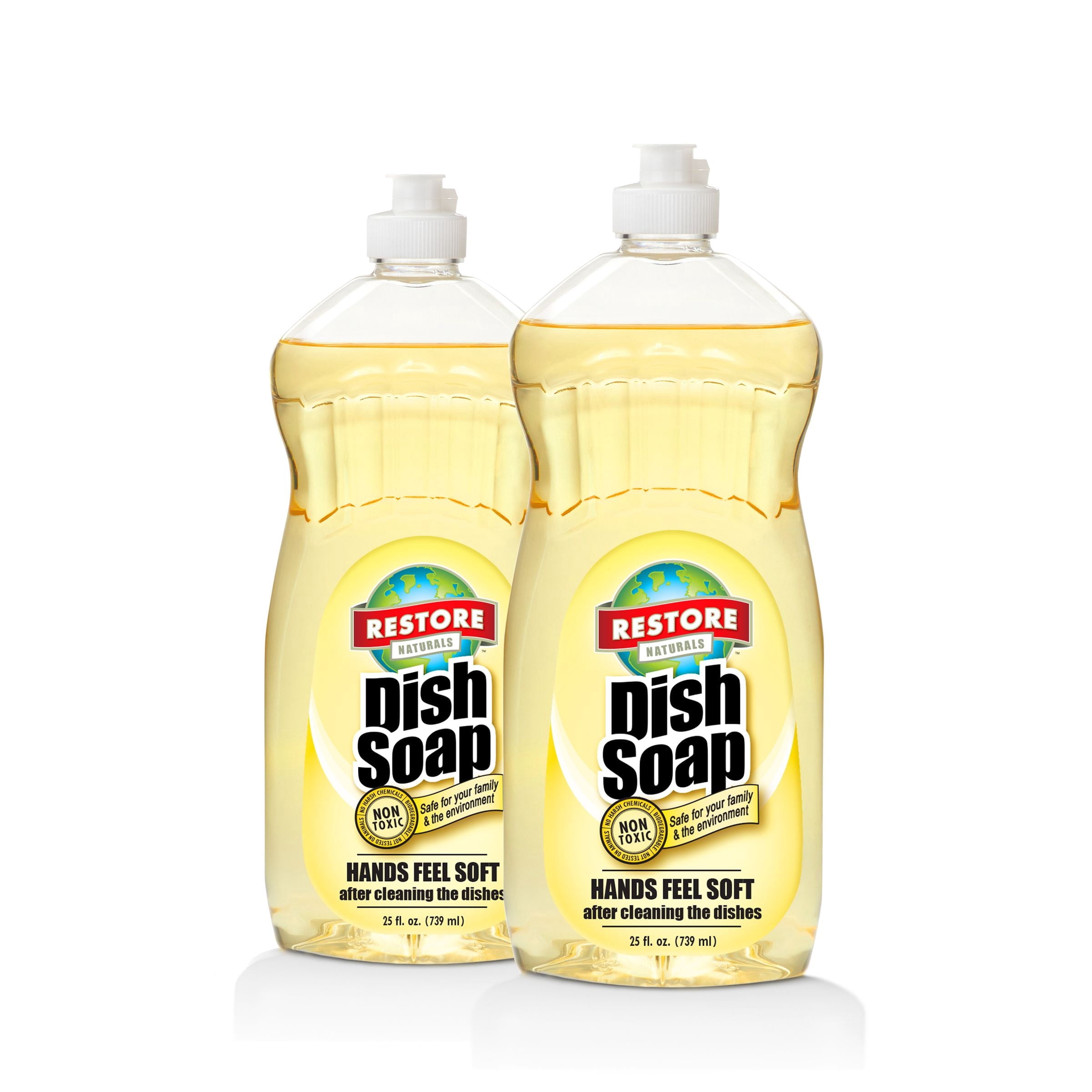 RESTORE NATURALS Liquid Dish Soap, Non-Toxic Dish Soap, Unscented Dish ...