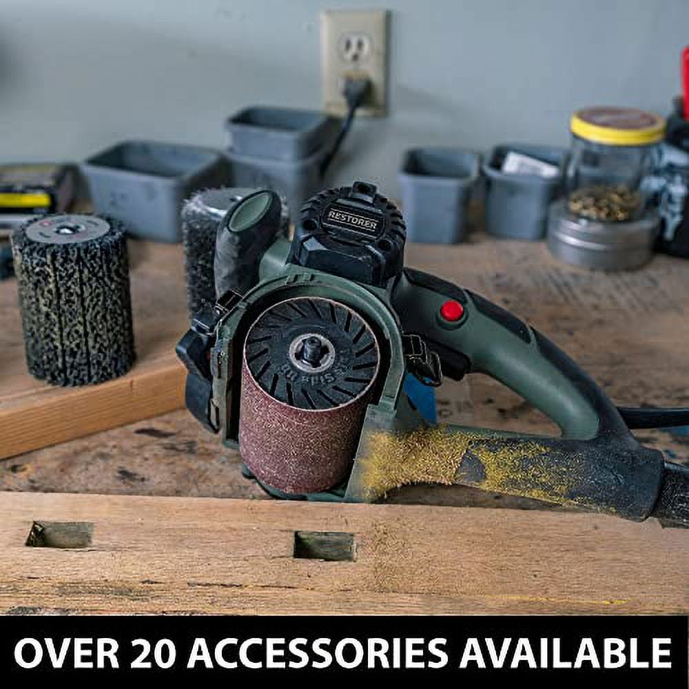RESTORER Drum Sander Tool for Woodworking, Surface Conditioning, Buffer ...