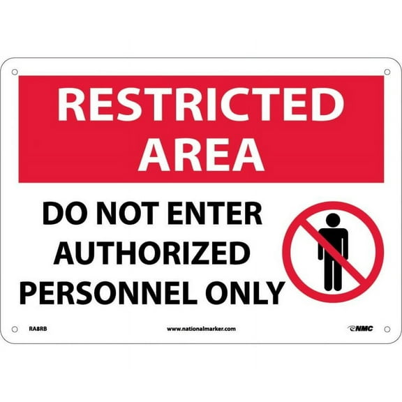 RESTRICTED AREA DO NOT ENTER SIGN