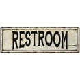 thumbnail image 1 of RESTROOM Farmhouse Style Wood Look Sign Gift 8x24 Metal Decor 108240028258, 1 of 1