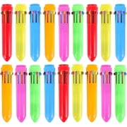 RETON 18 Pack Multicolor Ballpoint Pen, 10-in-1 Shuttle Pens, Retractable Multicolor Pens for Office Home Supplies Gift