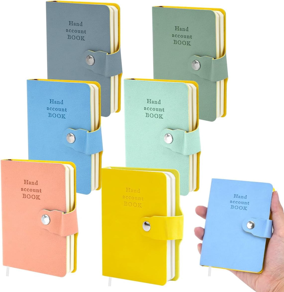 Small Note Book For Notes RETON 6 Pcs Pocket Notebooks, Mini Diary Notepad Memo Book, Small ...