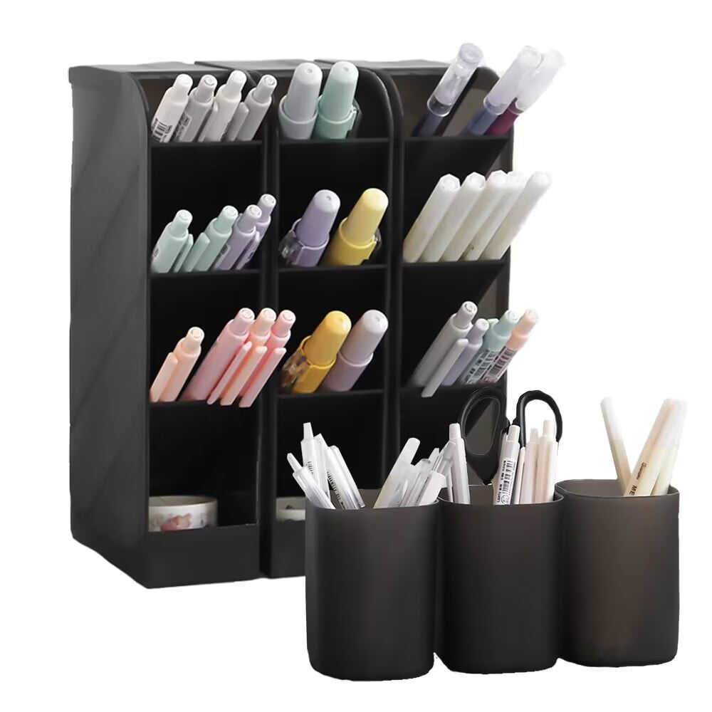 RETON 6Pcs Spacrea Plastic Pen Organizer, Pencil Holder for Desk, Desk ...