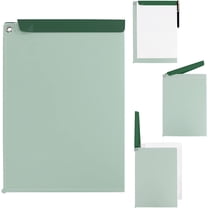 RETON Clipboard A4 Clip File,Clipboards Folder Hardboard with Pen Holder,Heavy Duty Plastic Storage Clipboard for Business School Office Conference Notepad Clip Board(Green)