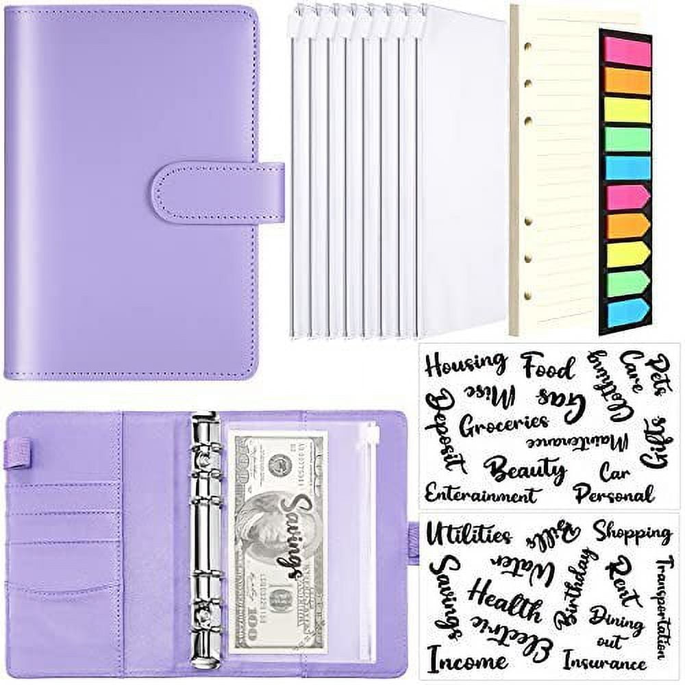 RETON Hardcover Leather Notebook A6 with Colorful Index Tabs, Executive