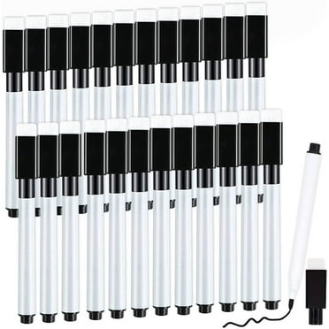 RETON Mini Magnetic Dry Erase Markers with Eraser Cap, 25 Count