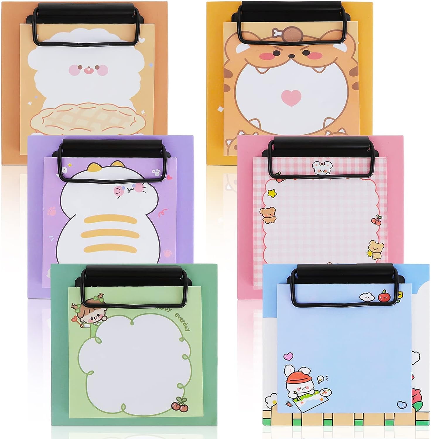 RETON Self-Stick with Mini Portable Clipboards, Small Note Pads Pocket ...