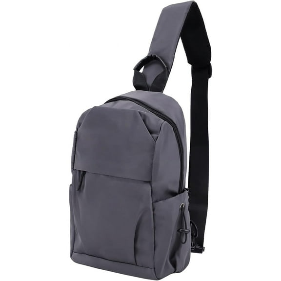 RETON Sling Bag, Small Crossbody Sling Bag for Men/Women, Lightweight Shoulder Bag for Travel, Hiking, Cycling, Fitness (Grey)