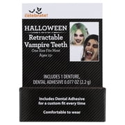 Retractable Vampire Teeth Costume Accessory for Adults, Off-White, Halloween by Way To Celebrate