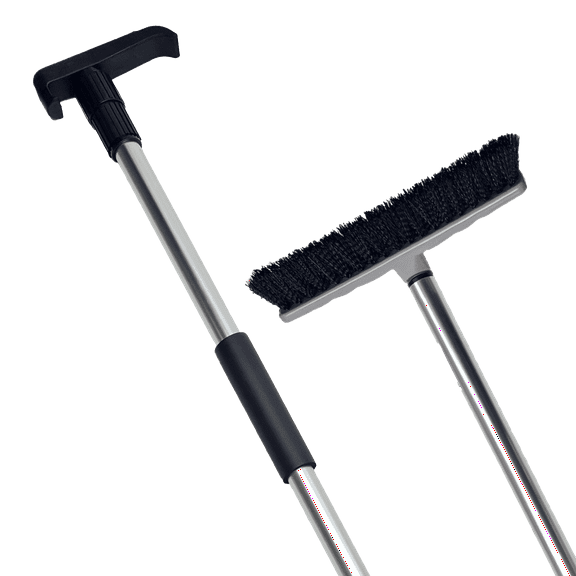 RETRIEVE ALL Telescoping Cargo Tool With Broom Head Attachment/Multi-Use Cargo Retriever/Extendable Reaching Aid/Reacher/Grabber