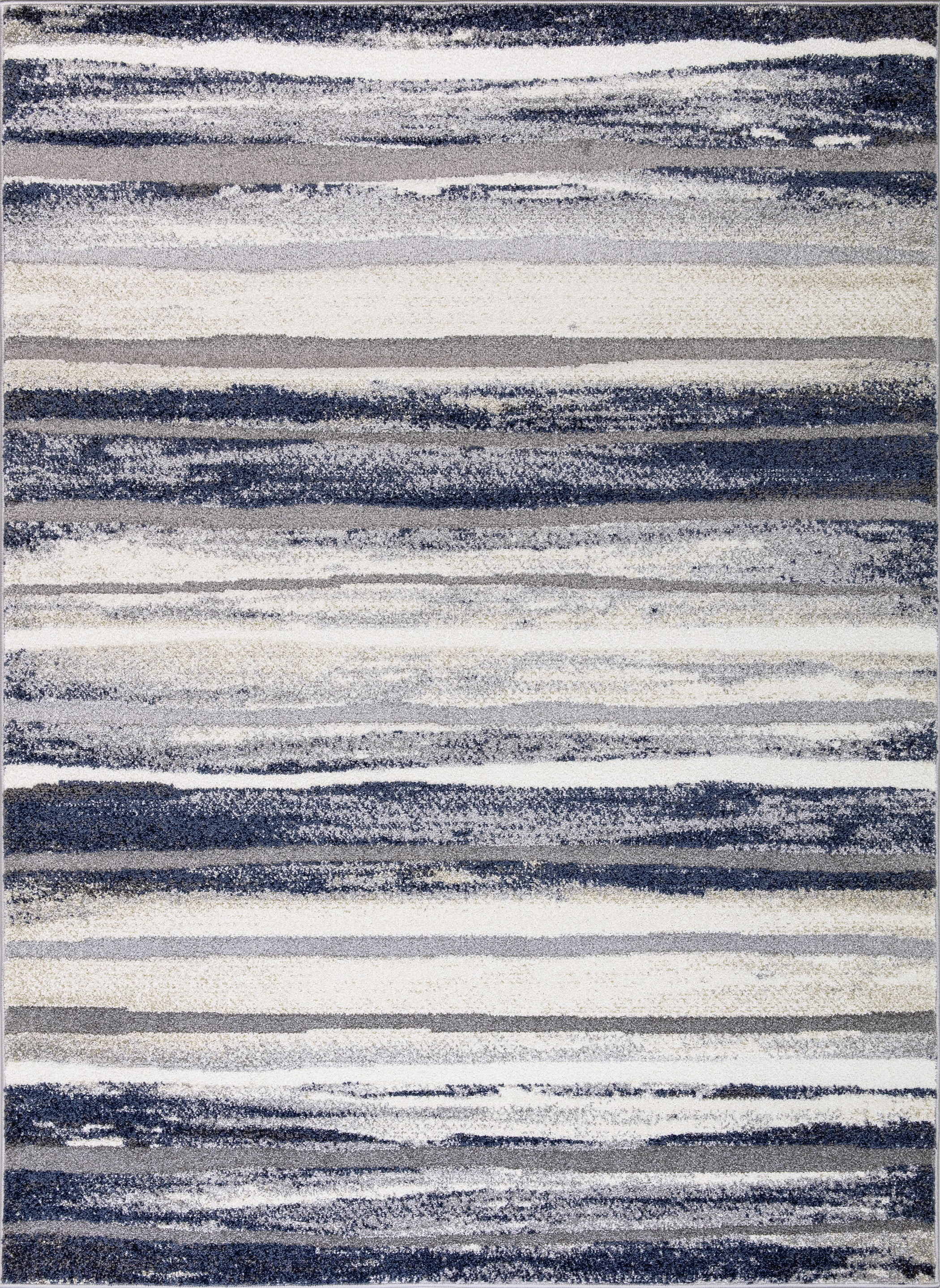 Charlotte Hand-Loomed Blue Synthetic Area Rug - 7'10" x 9'10"