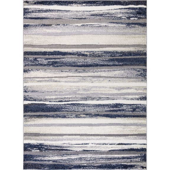 RETRO BLUE 7'10"X9'10" Indoor Area Rug