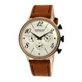 thumbnail image 1 of RETRO COLLECTION WATCH ROSE GOLD CASE WHITE DIAL WITH NUMBER & INDEX AND L. BROWN GENUINE LEATHER STRAP, 1 of 1