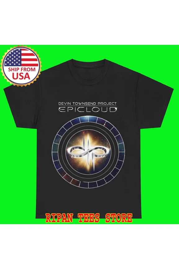 RETRO Devin Townsend Project Epicloud Black T-Shirt Size S - 5XL