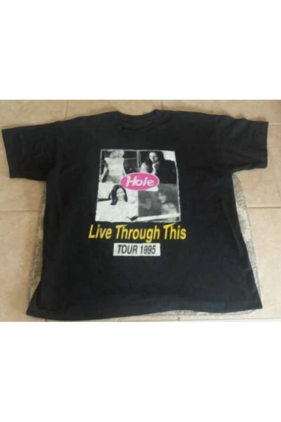RETRO Hole Live Through This Rare Tour T-Shirt Courtney Love All size