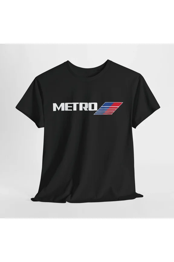 RETRO Houston Texas Metro Transit T-Shirt Souvenir Tee S‑5XL