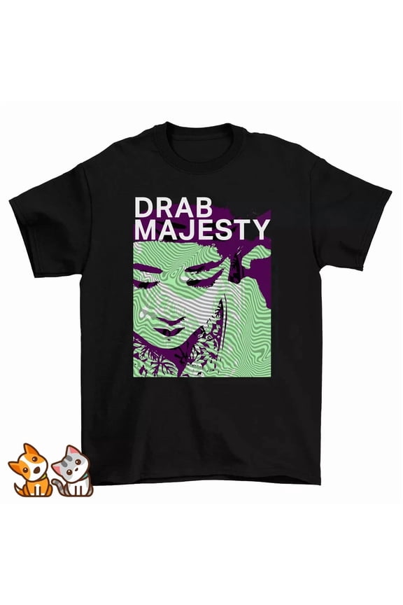 RETRO Inspired DRAB MAJESTY Tour Concert Cotton Black Unisex S-234XL T-Shirt HE118