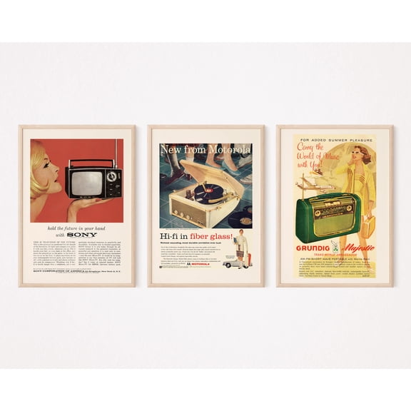 RETRO LIVING ROOM Wall Art, Vintage Rec Room Decor, Cool Retro Karaoke Room Decor, Fun 50s 60s Game Room Posters, Mid-century Studio Decor, Poster Only
