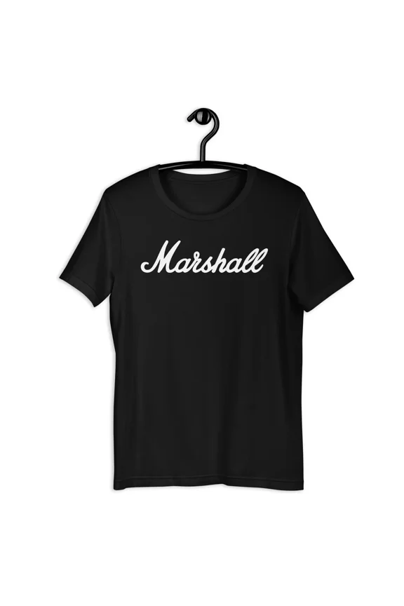 RETRO MARSHALL AMPLIFICATION LOGO T-SHIRT Music Amps Cabs Guitar Speakers Tee S-5XL