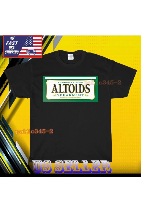 RETRO NEW SHIRT ALTOIDS WINTERGREEN MINTS GREEN LOGO T-SHIRT UNISEX FUNNY SIZE S-5XL