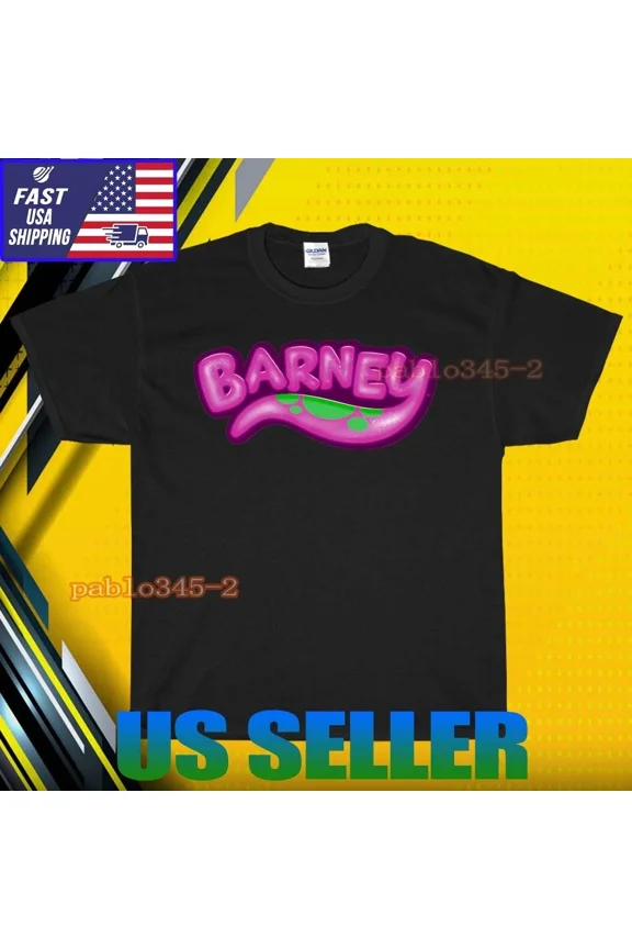 RETRO NEW SHIRT BARNEY LOGO T-SHIRT UNISEX FUNNY AMERICAN USA SIZE S-5XL