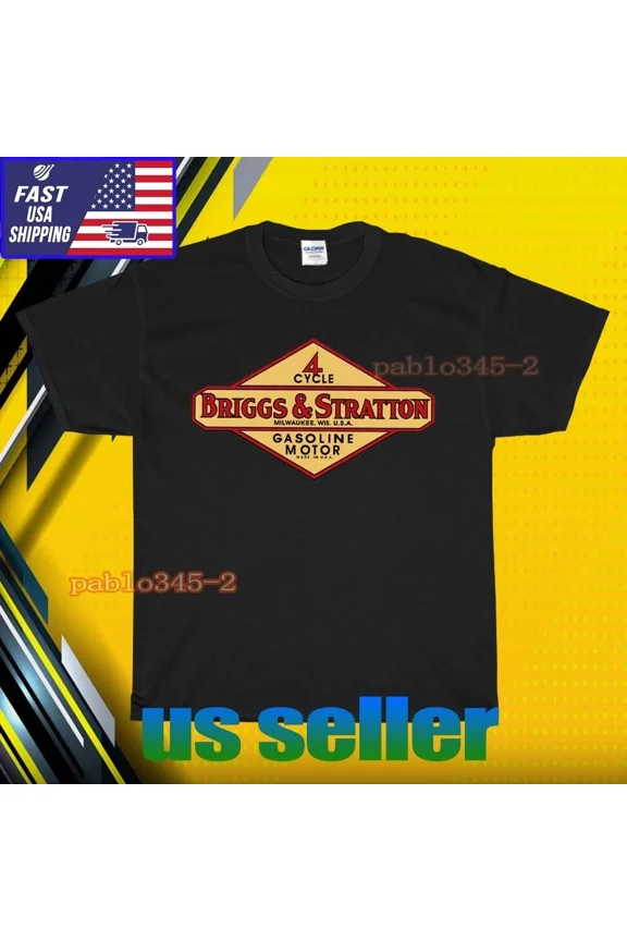 RETRO NEW SHIRT BRIGGS & STRATTON GAS ENGINES LOGO T-SHIRT UNISEX FUNNY USA SIZE S-5XL