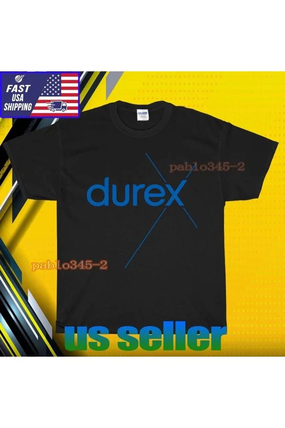 RETRO NEW SHIRT DUREX LOGO T-SHIRT UNISEX FUNNY AMERICAN USA SIZE S-5XL