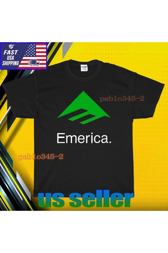 RETRO NEW SHIRT EMERICA SKATE LOGO T-SHIRT UNISEX FUNNY AMERICAN USA SIZE S-5XL