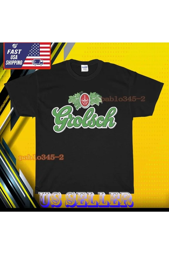 RETRO NEW SHIRT GROLSCH BEER LOGO T-SHIRT UNISEX FUNNY AMERICAN USA SIZE S-5XL