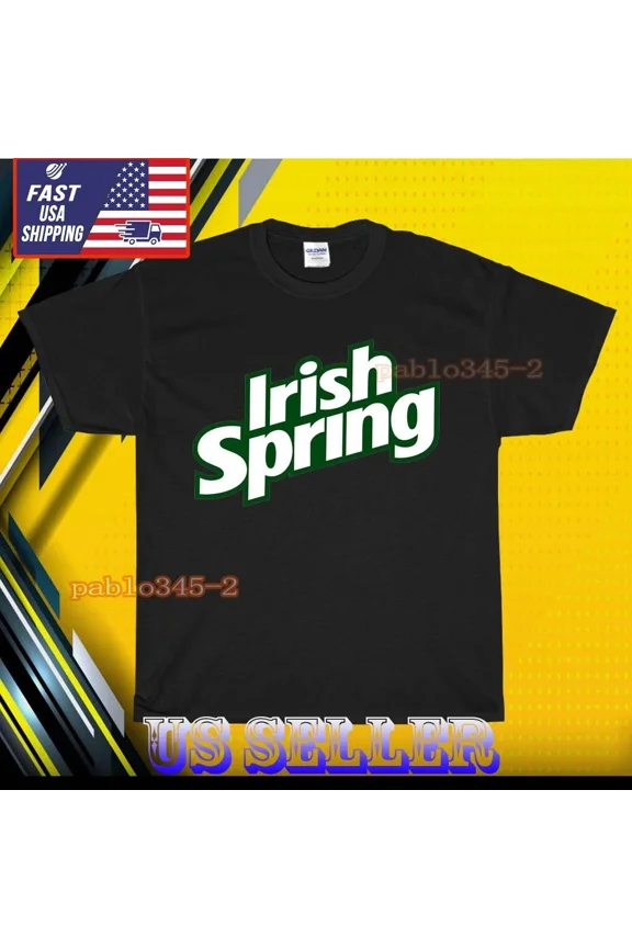 RETRO NEW SHIRT IRISH SPRING LOGO TEE T-SHIRT UNISEX FUNNY AMERICAN USA SIZE S-5XL