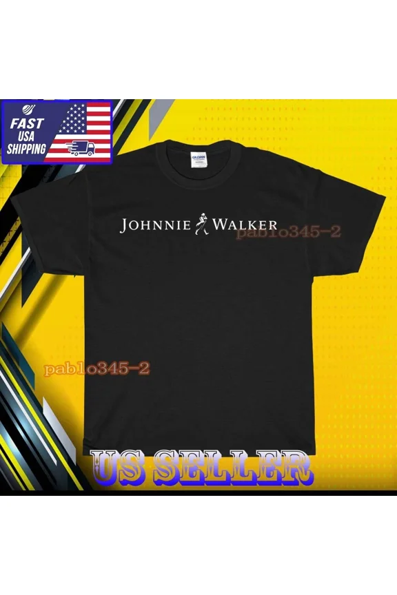 RETRO NEW SHIRT JOHNNIE WALKER LOGO T-SHIRT UNISEX FUNNY AMERICAN USA SIZE S-5XL