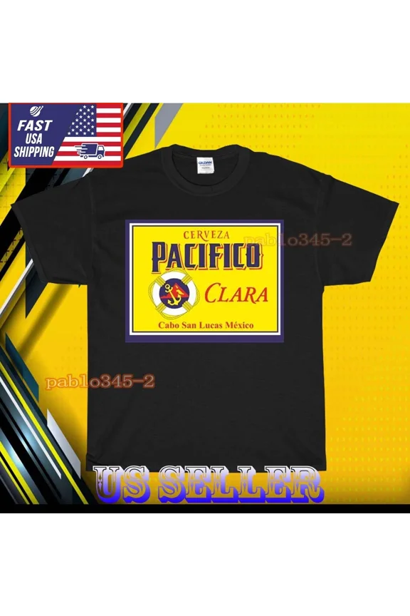 RETRO NEW SHIRT PACIFICO CLARA BEER LOGO T-SHIRT UNISEX FUNNY AMERICAN USA SIZE S-5XL