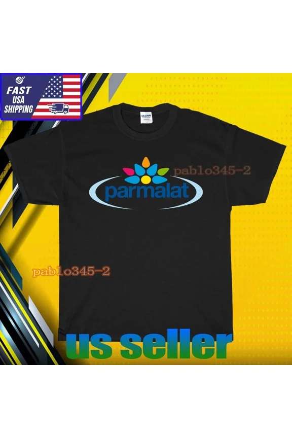 RETRO NEW SHIRT PARMALAT LOGO T-SHIRT UNISEX FUNNY AMERICAN USA SIZE S-5XL